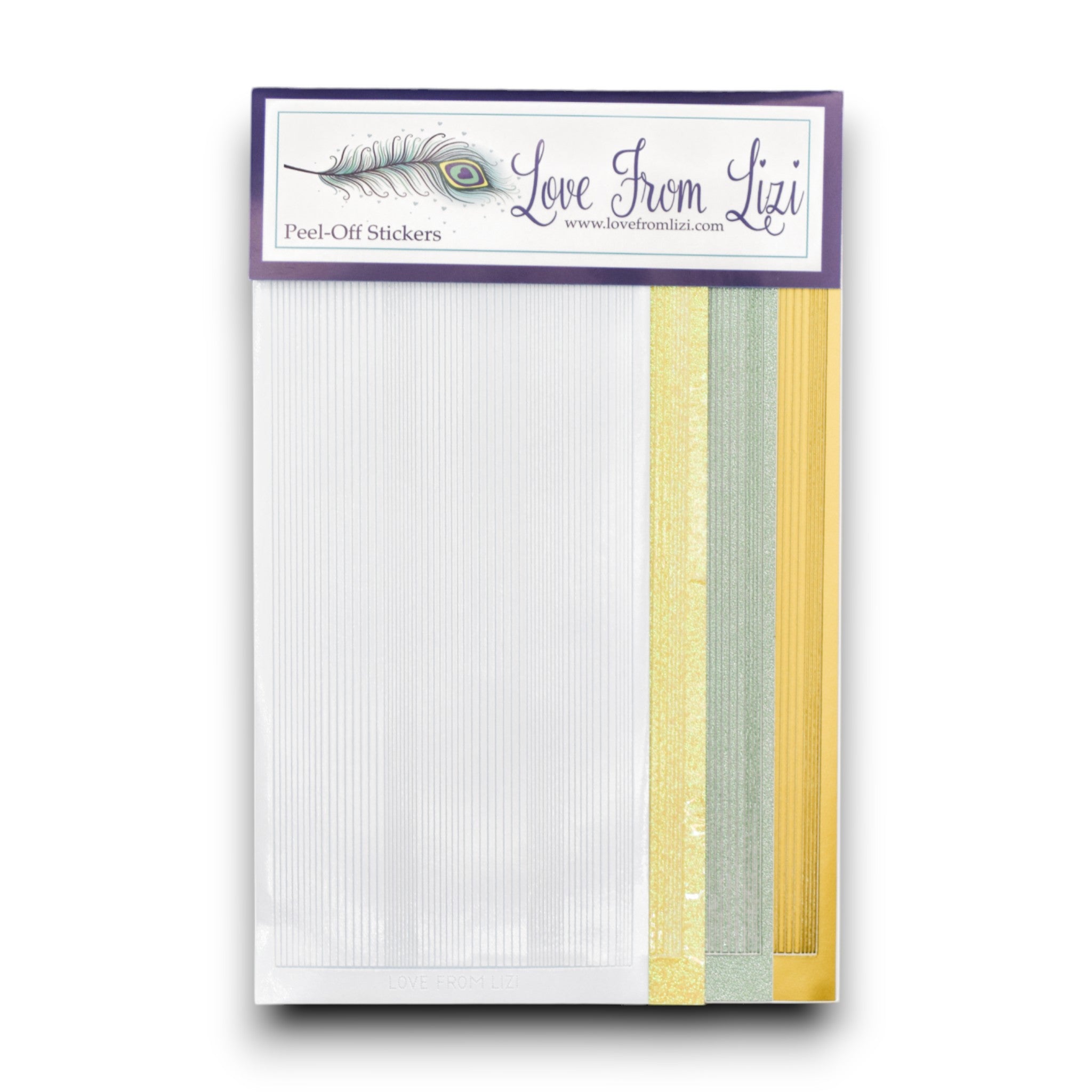 Live Love Laugh - Pin Stripe Peel-Off 4 Pack